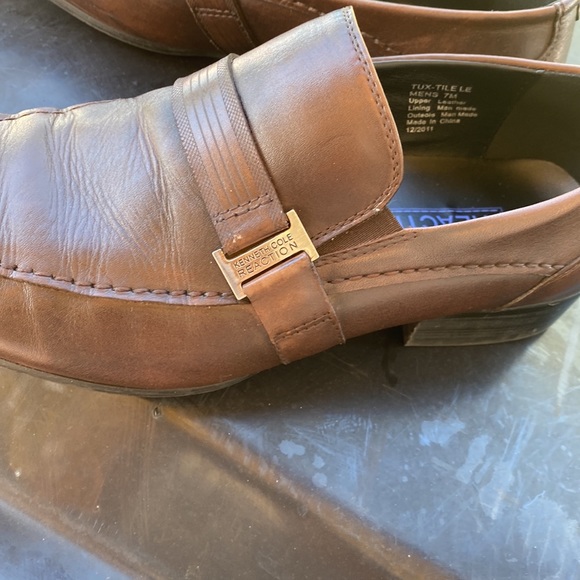 kenneth Cole Tux Tile Le Brown size 7M - Picture 6 of 10